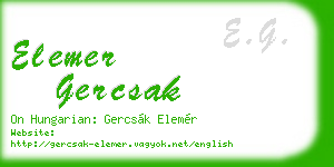 elemer gercsak business card