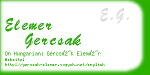 elemer gercsak business card